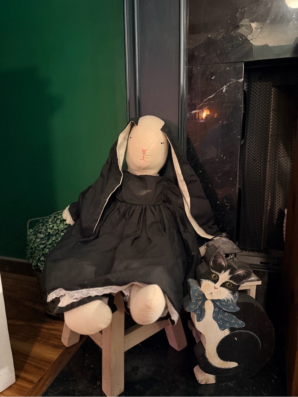 Vintage Handmade Primitive Bunny Doll